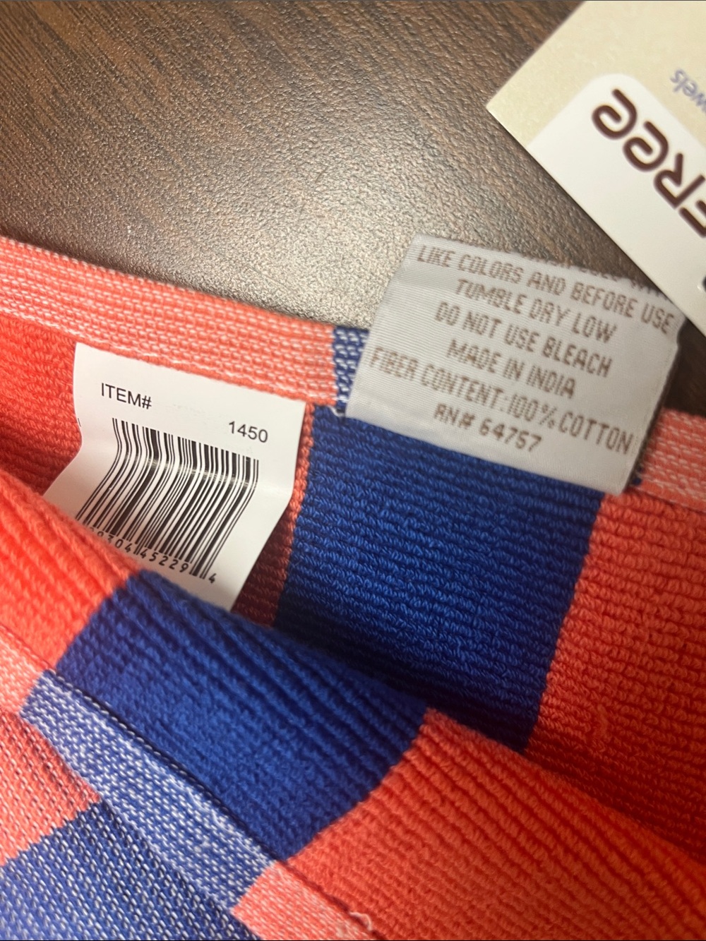 Sand Free New Fouta Pawleys Island Striped Beach Towel, new with tags - Picture 6 of 8